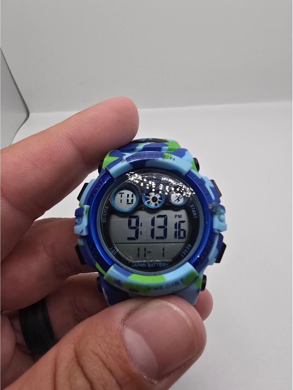 SKMEI 1347 Digital Quartz Sport Watch Alarm Chronograph Resin Strap 50m